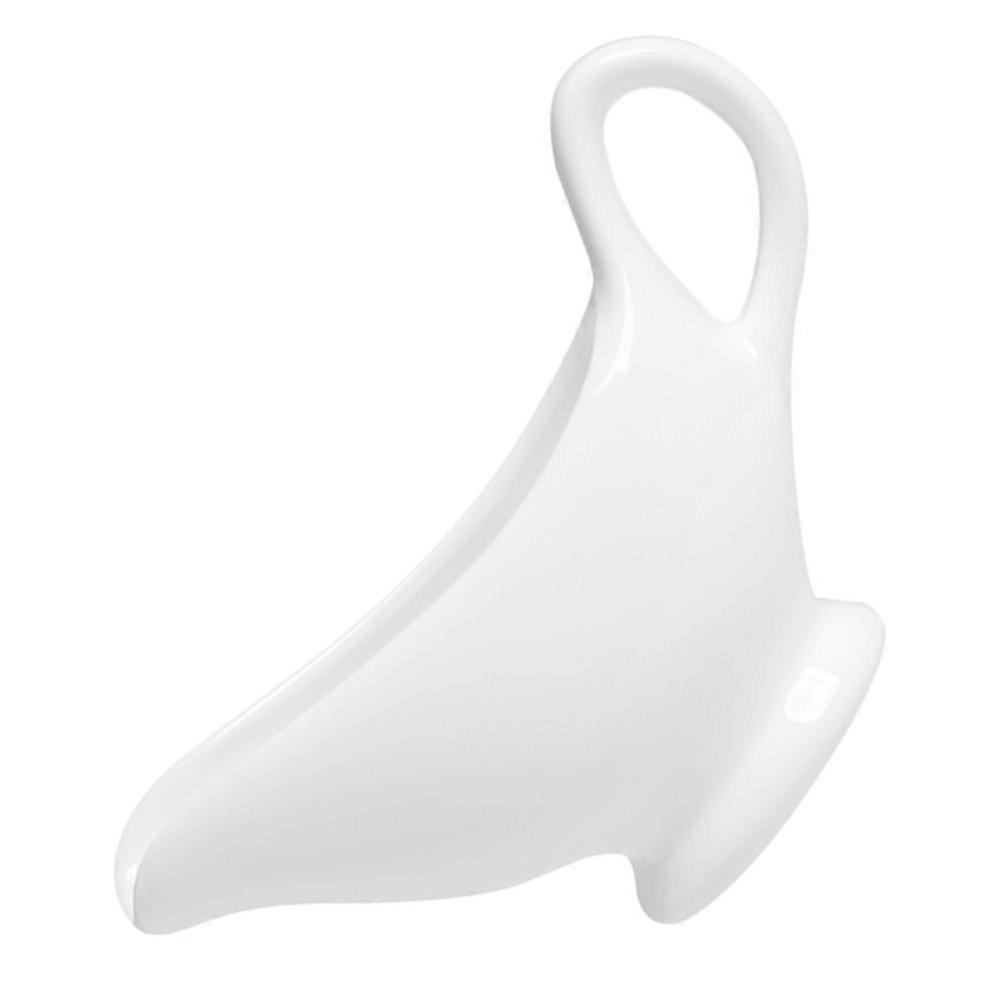 White Ceramic Sauce Boat Creamer Pitcher for Kitchen Use Size L