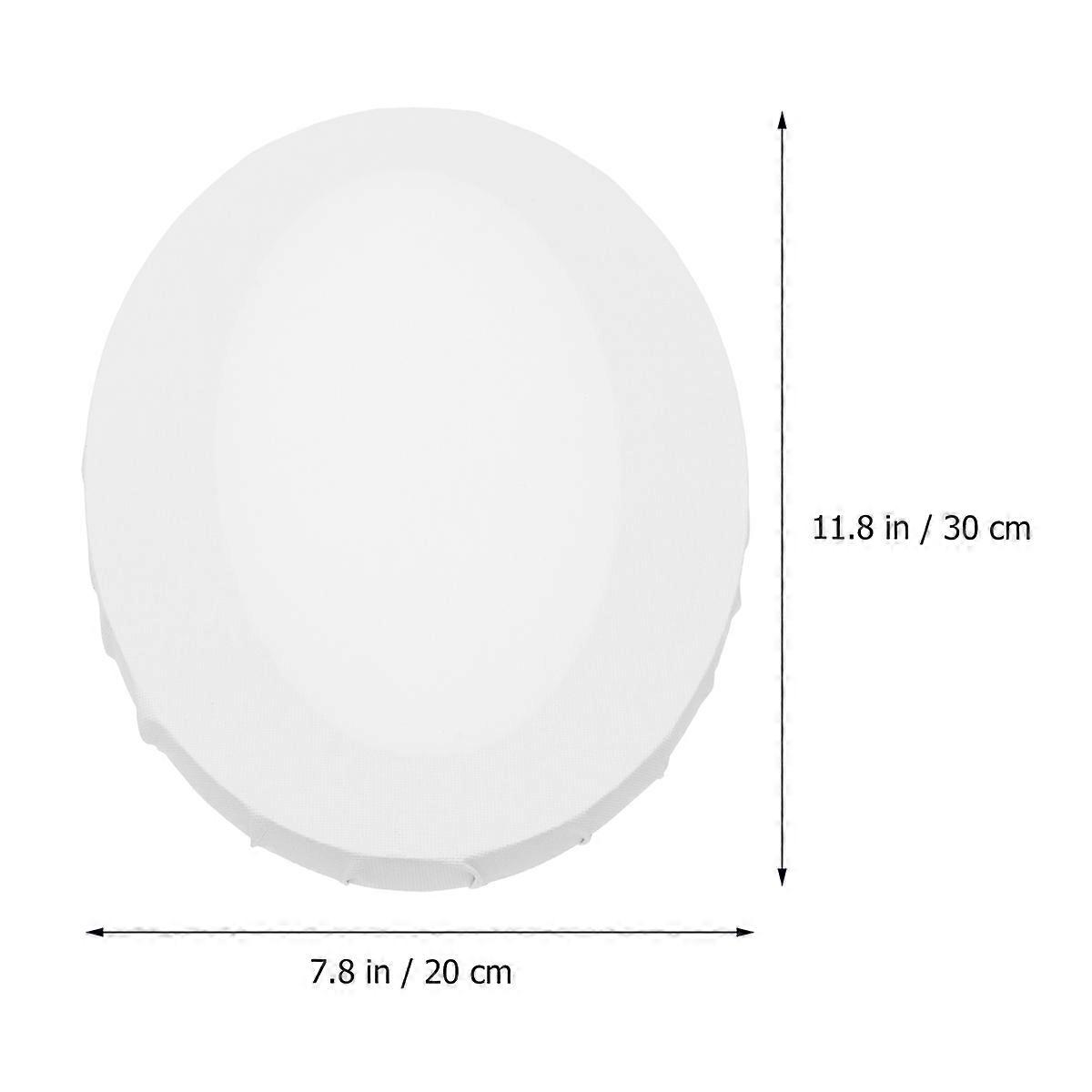 Oil Painting Panel Creative Drawing Board for Drawing 2Pcs Oval White Frames