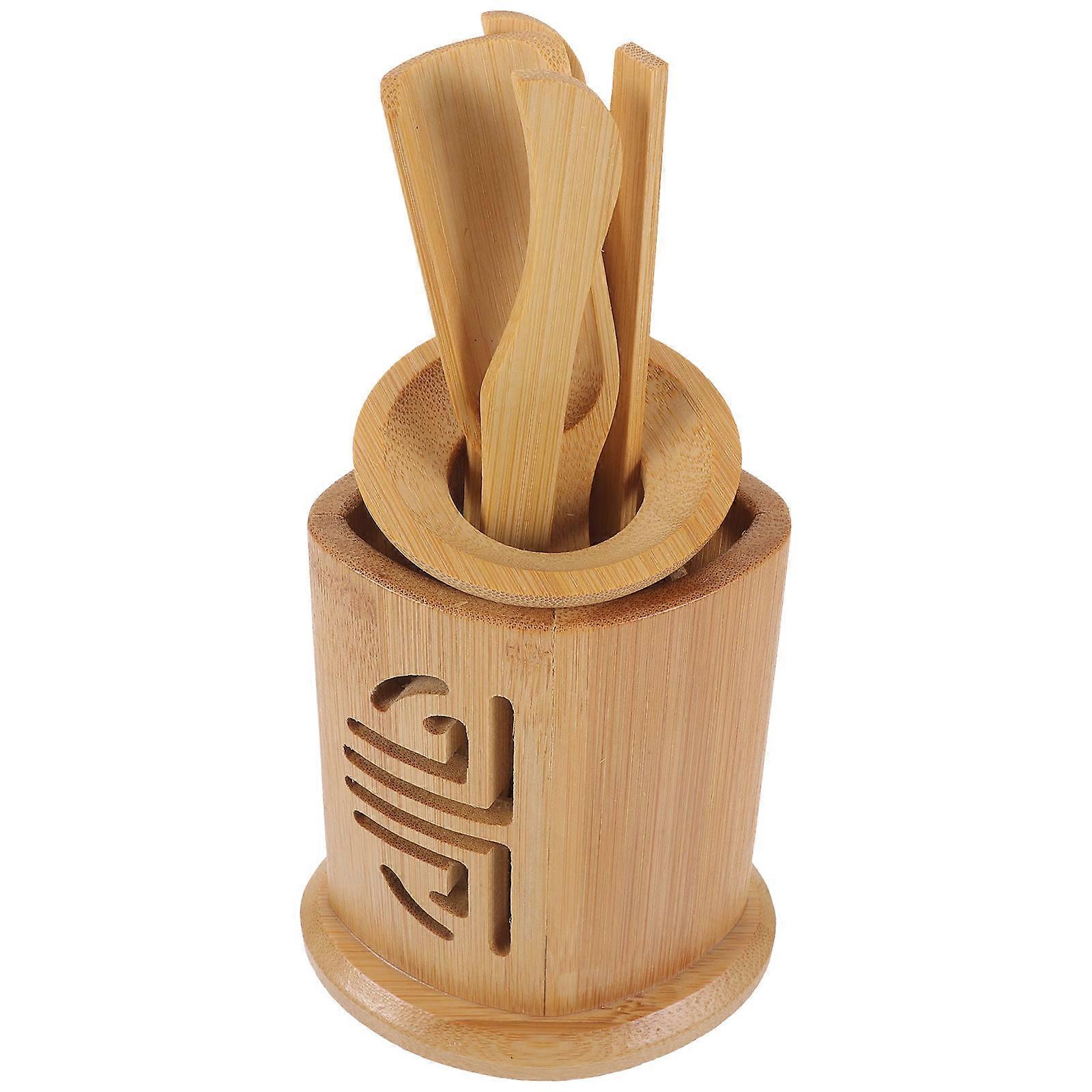 Chinese Tea Kit Bamboo Accessories for Tea Use Sixpcs Set