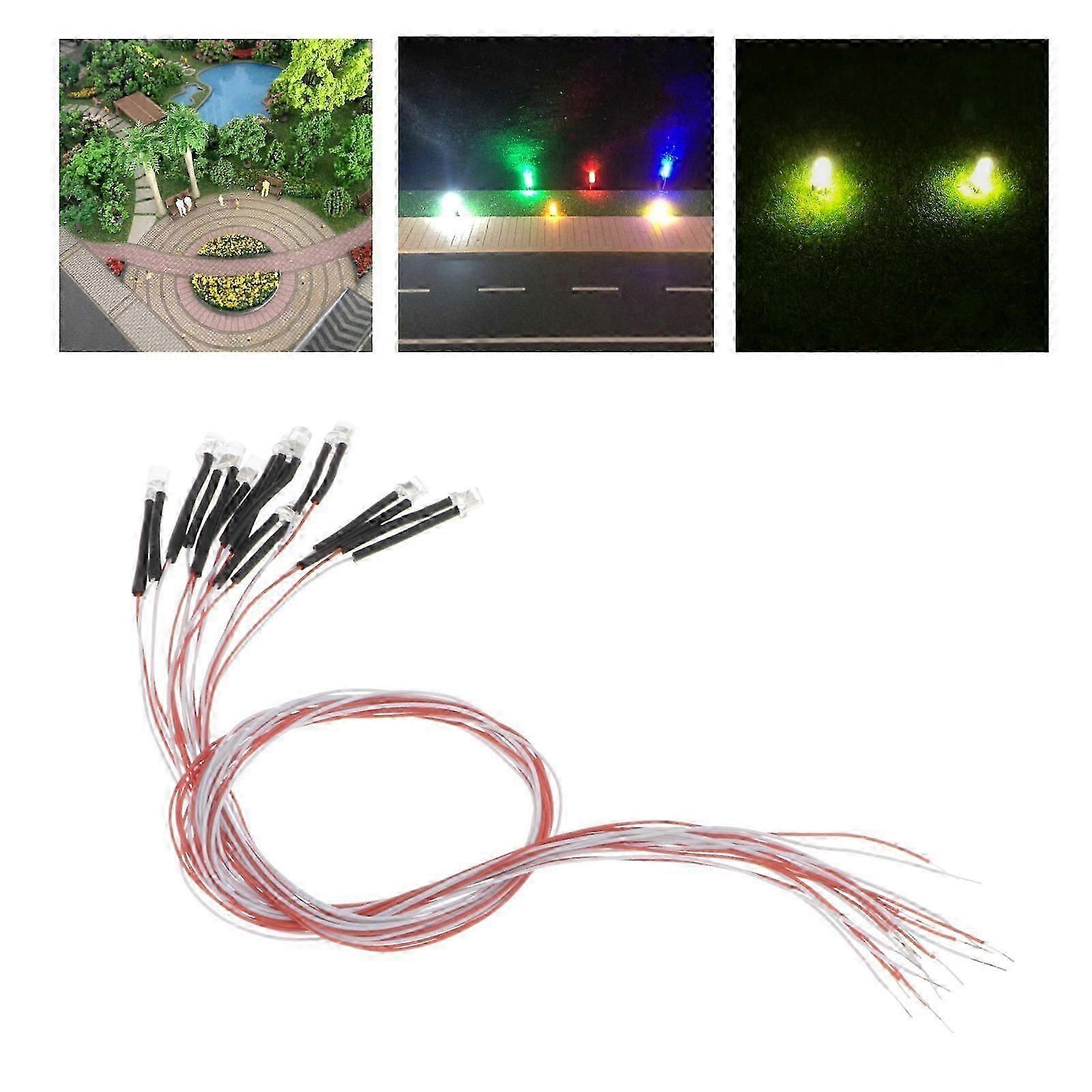 3mm LED Lights for Diorama Scenery Model Train Layout