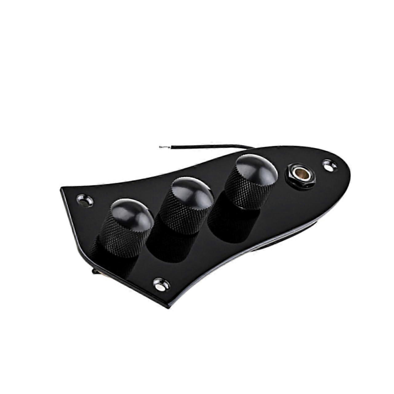 Electric Guitar Control Plate with Tone and Volume Knobs for Jazz Guitar Replacement