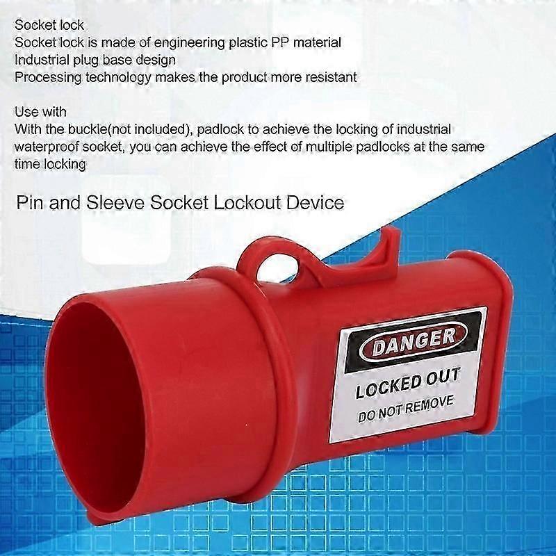 Waterproof Lockout Safety Socket Sleeve Plug Pin