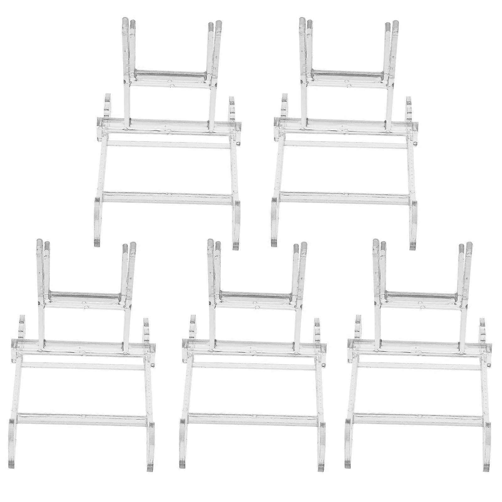 Plastic Display Stands for Plate Storage Adjustable Rack Set Contains 15