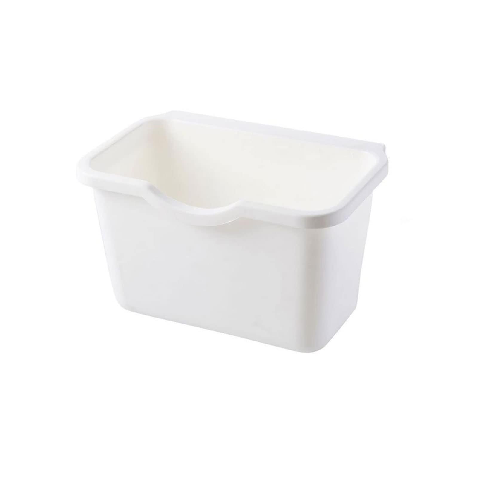 White Kitchen Cabinet Door Hanging Trash Can, SpaceSaving Door Mounted Garbage Bin