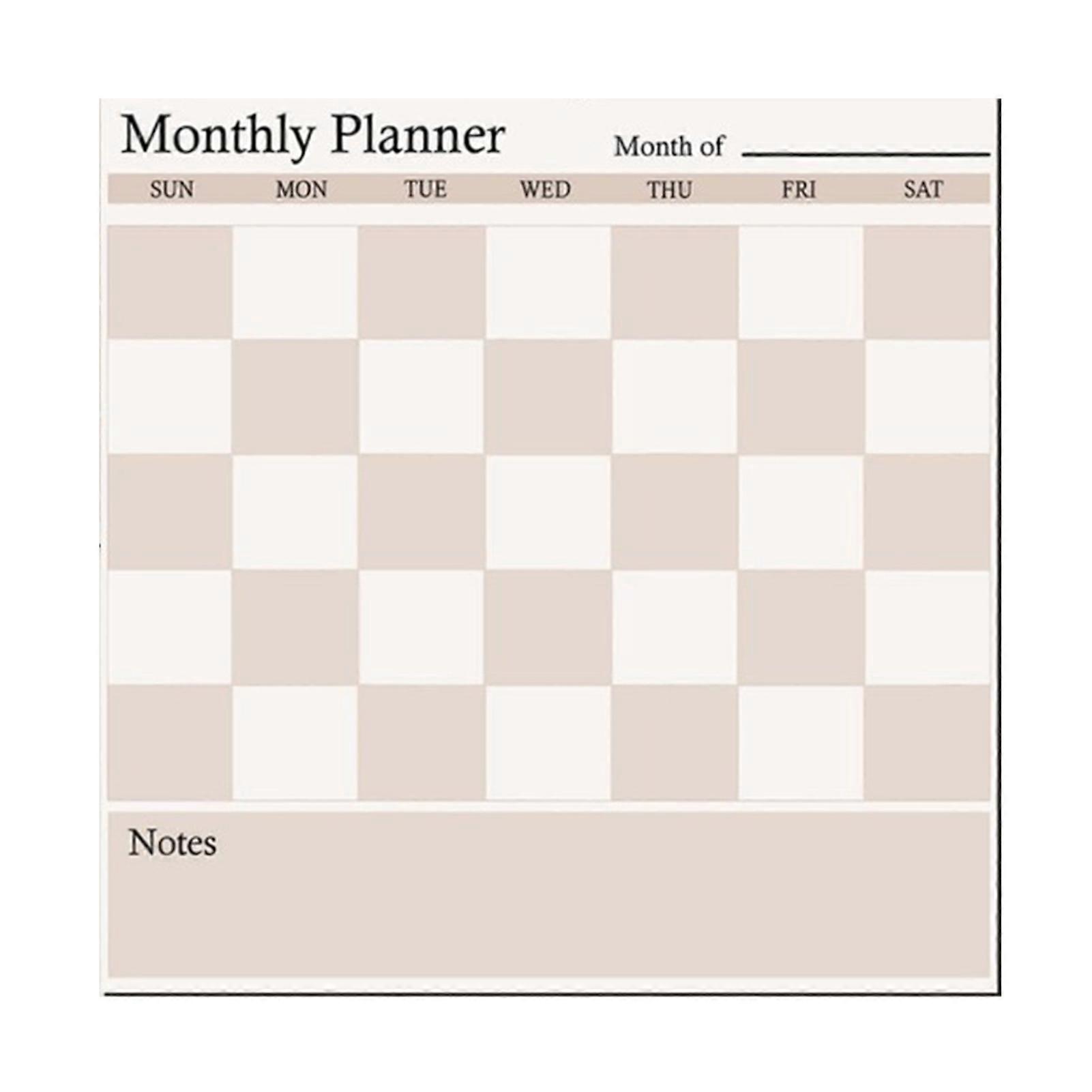Magnetic Fridge Calendar Weekly Monthly for Everyday Use Compact Pract