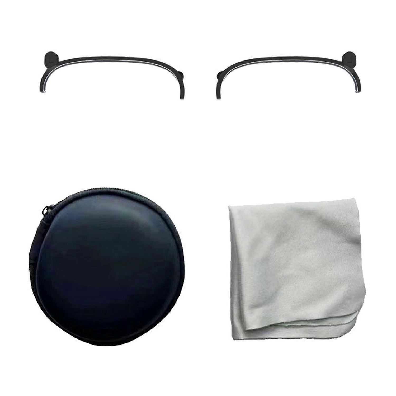 For Rokid AR Glasses Frame Half Rim Magnetic Eyeglass Lens Frame with Cleaning Cloth and Storage Cas