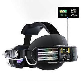 10000mAh Battery Head Strap for Meta Quest 3/Quest 3S, 22.5w Fast Charging Increases 6-8 Hours of Battery VR Accessories