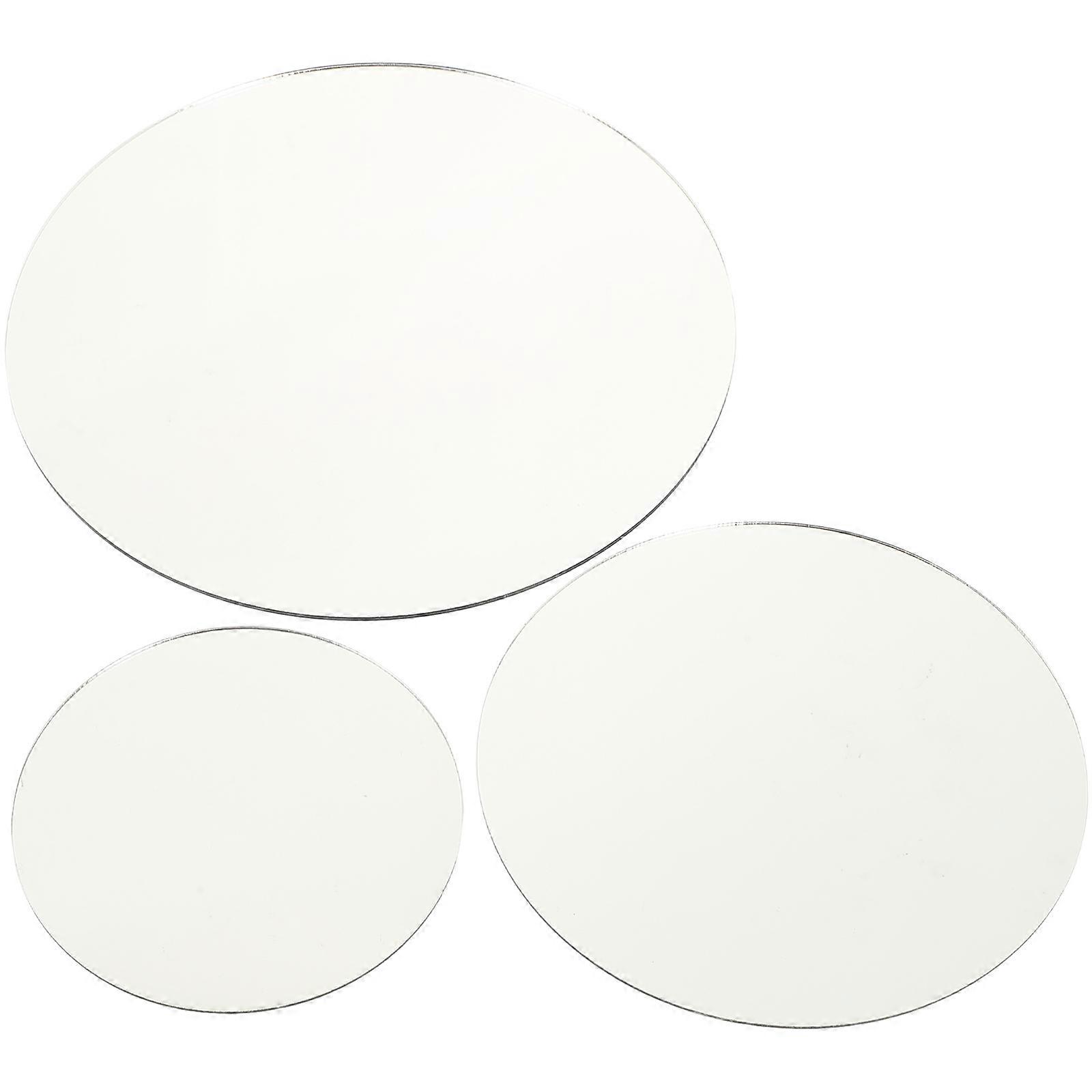 Acrylic Mirror Props Reflection Mirror Board for Decor 3Pcs Pack