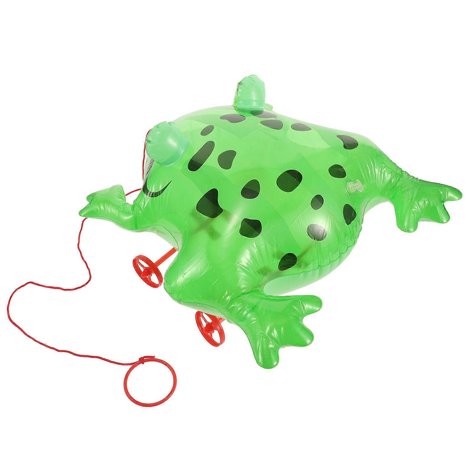 Creative Frog Toy for Kids with Pull Along Function Inflatable Toy