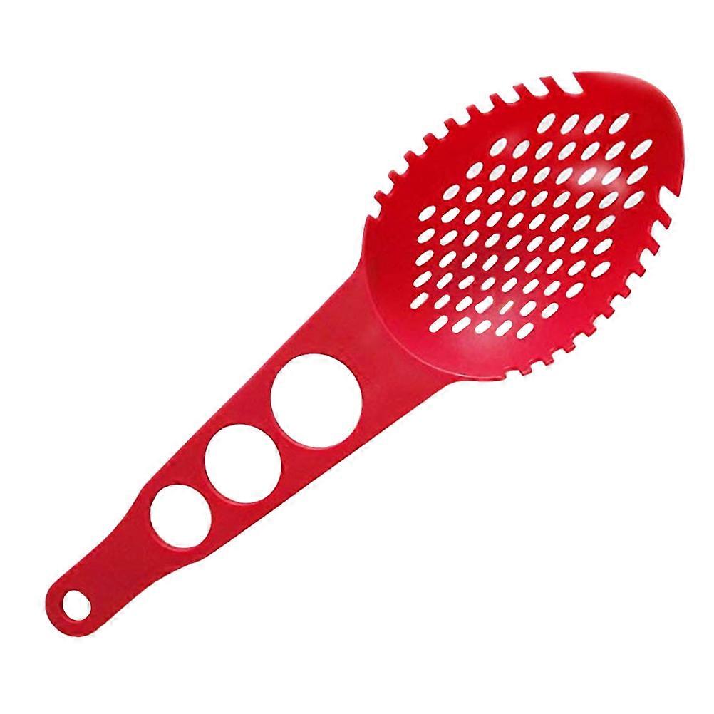 Red Nylon Noodle Spoon for Kitchen Use Practical Cooking Accessory
