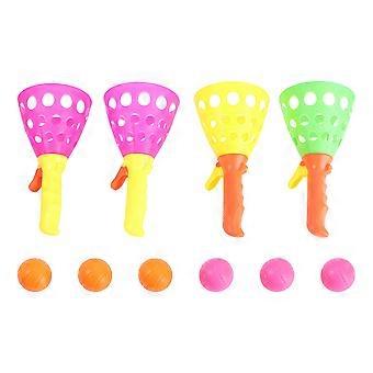 Toss Ball Set Toss Ball Toy for Kids 2Pairs Assorted Color Plastic