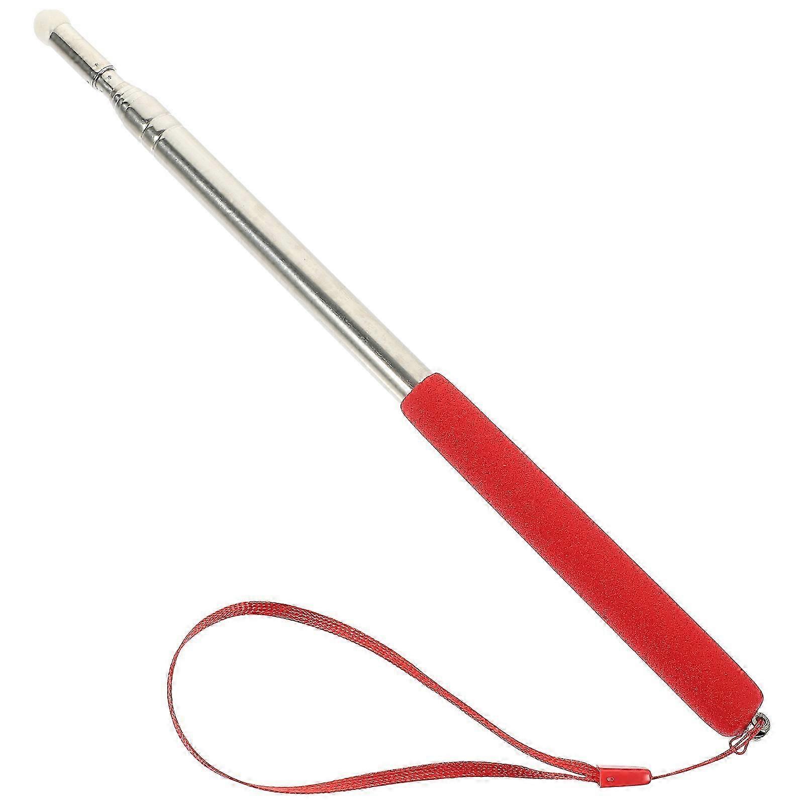 Whiteboard Teaching Pen Telescopic Pointer for Classroom Use 1 Piece Red