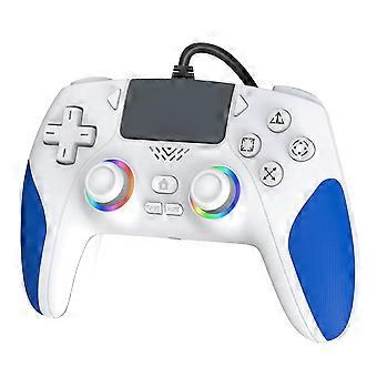 RGB Wired Controller for PS-5/PC, Gaming Support Programmable/Remap Turbo Functions, Hall Effect Trigger, Dual Vibration, 3.5MM Audio Jack, Compatible