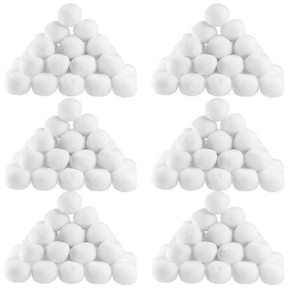 50Pcs White Balls | Party Game Decorations | Polypropylene Material