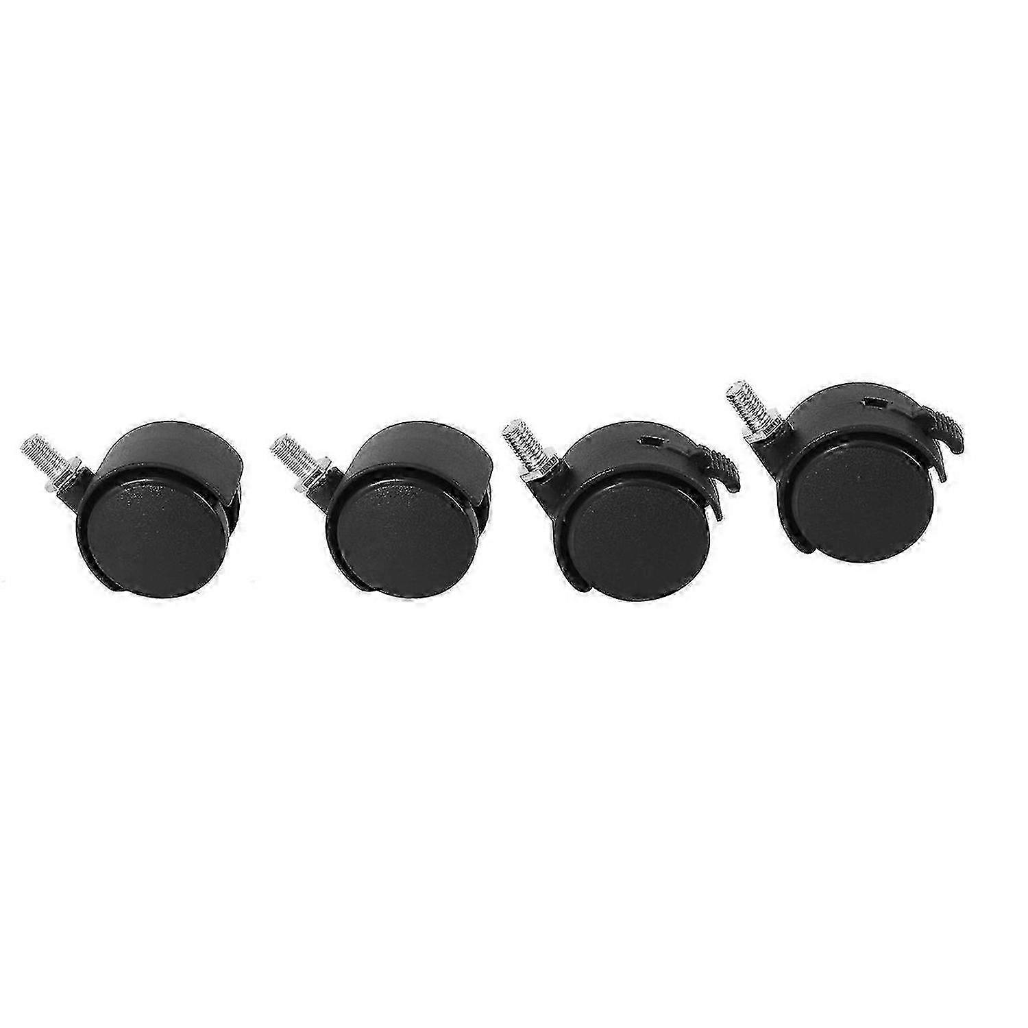 Set of 4 Screw In Caster Wheels - 2 With Lock Function