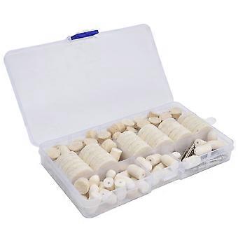 Polishing Buffing Wheels Kit Wool Felt Rotary Tool Drill Attachment Pad Set Mandrel Accessories