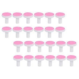 Nail Trimmer Pads for Adult Electric Nail Grinding Heads 24Pcs Pink