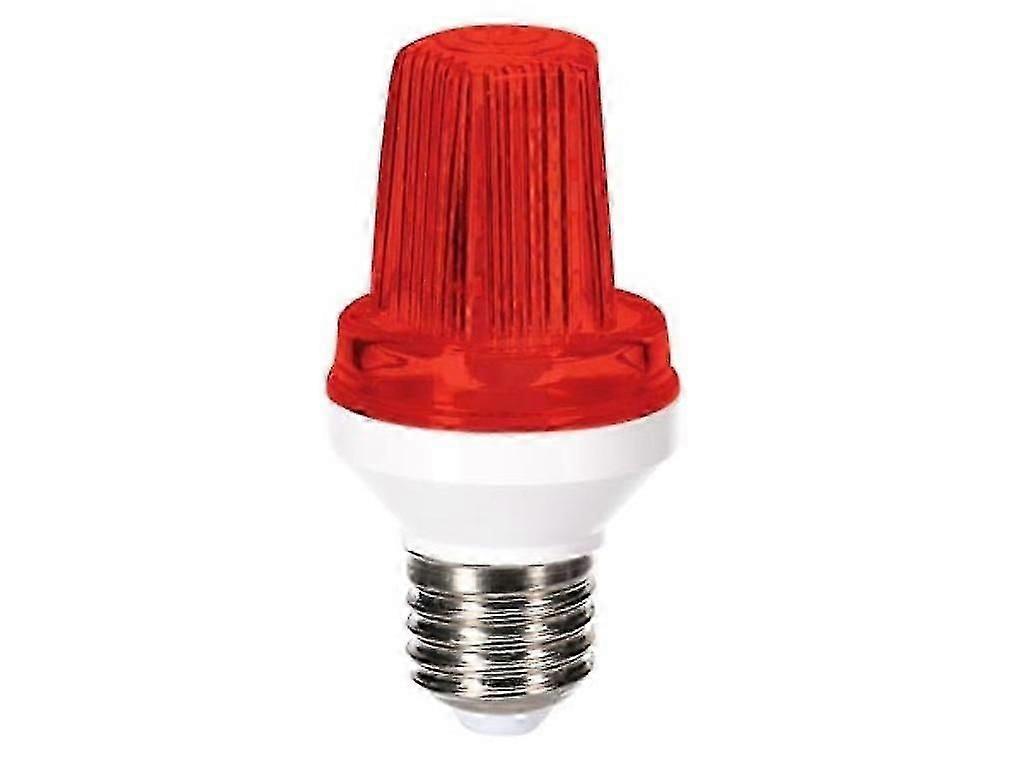Mini Led Strobe Bulb - E27 Socket - 3 W - Red