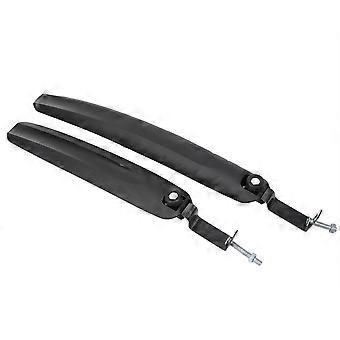 1 Pair Front Rear Mountain Road Bicycle Bike Fender Mudguard Mud Guard Set (Black)
