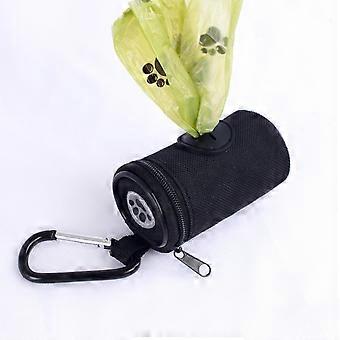 Pet Portable Poo Picking Bag Bag with 1 Waste Bag, Black, Pocket Dog Food Bag, Compact Dog Training Bag 26-27