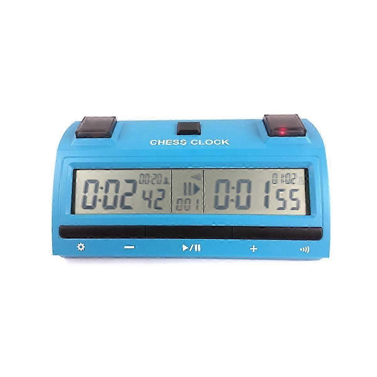 Professional Chess Digital Timer Chess Clock Count Up Down Board Game Stopwatch Bonus Competition H