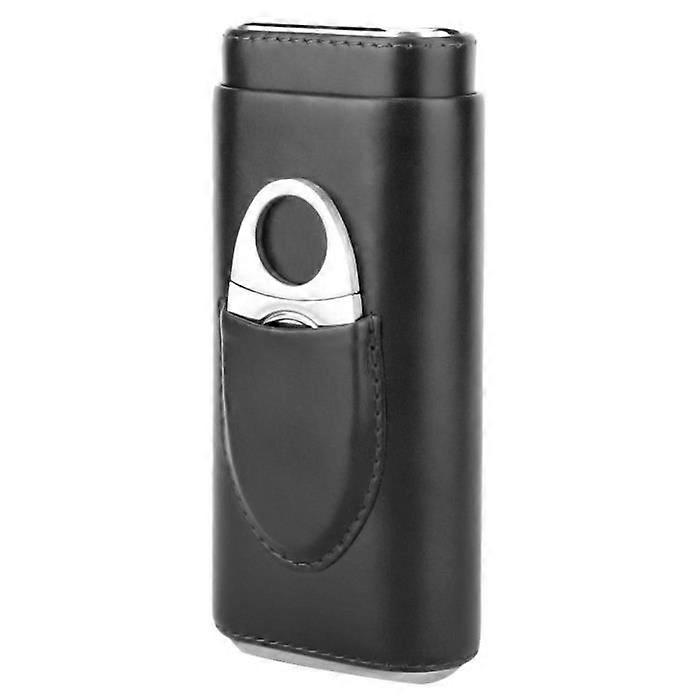 Leather cigar case (for 3 black cigars) - CHE