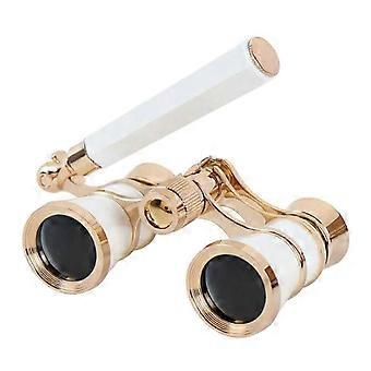 Theater Glasses 3X25 Mini Binocular, Foldable Pocket Size, Metal Optical Glass, Center Focus Knob, For Theater Adults Kids