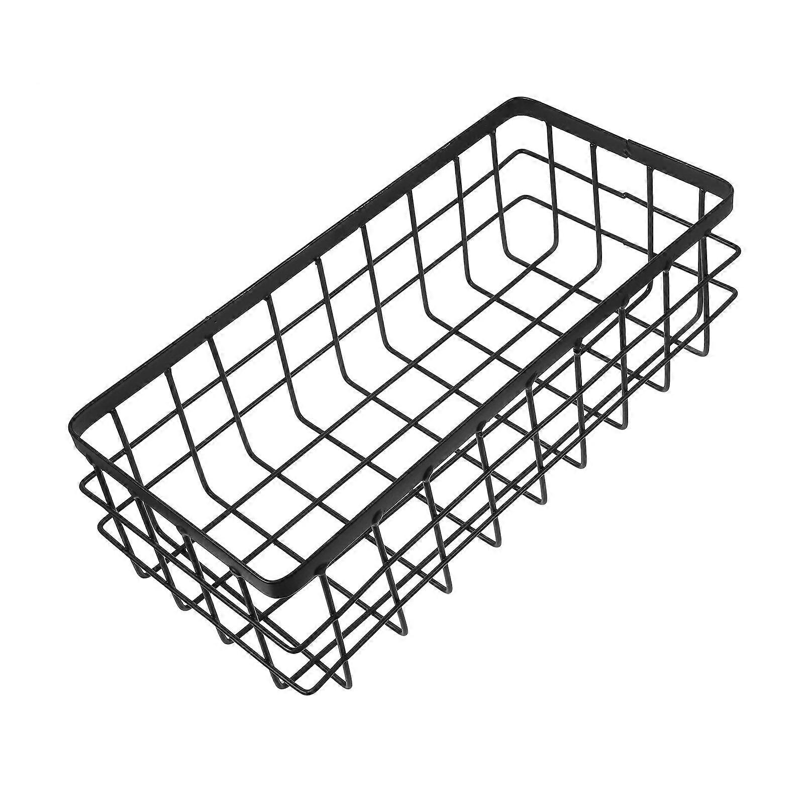 Rectangular Metal Storage Wire Basket Bathroom Wall Shower Storage Shelf
