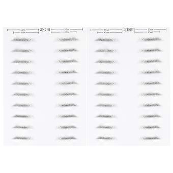 2 Sheets/20 Pairs of Eyebrow Sticker Hair-like Simulation Waterproof Long Lasting Eyebrows for Men (Male Eyebrow)