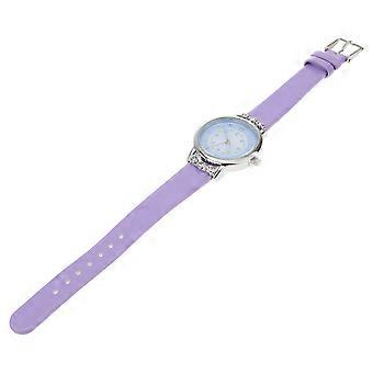 Quartz Watch Kids Watch for 2Pcs Waterproof Cartoon Wrist Violet Style