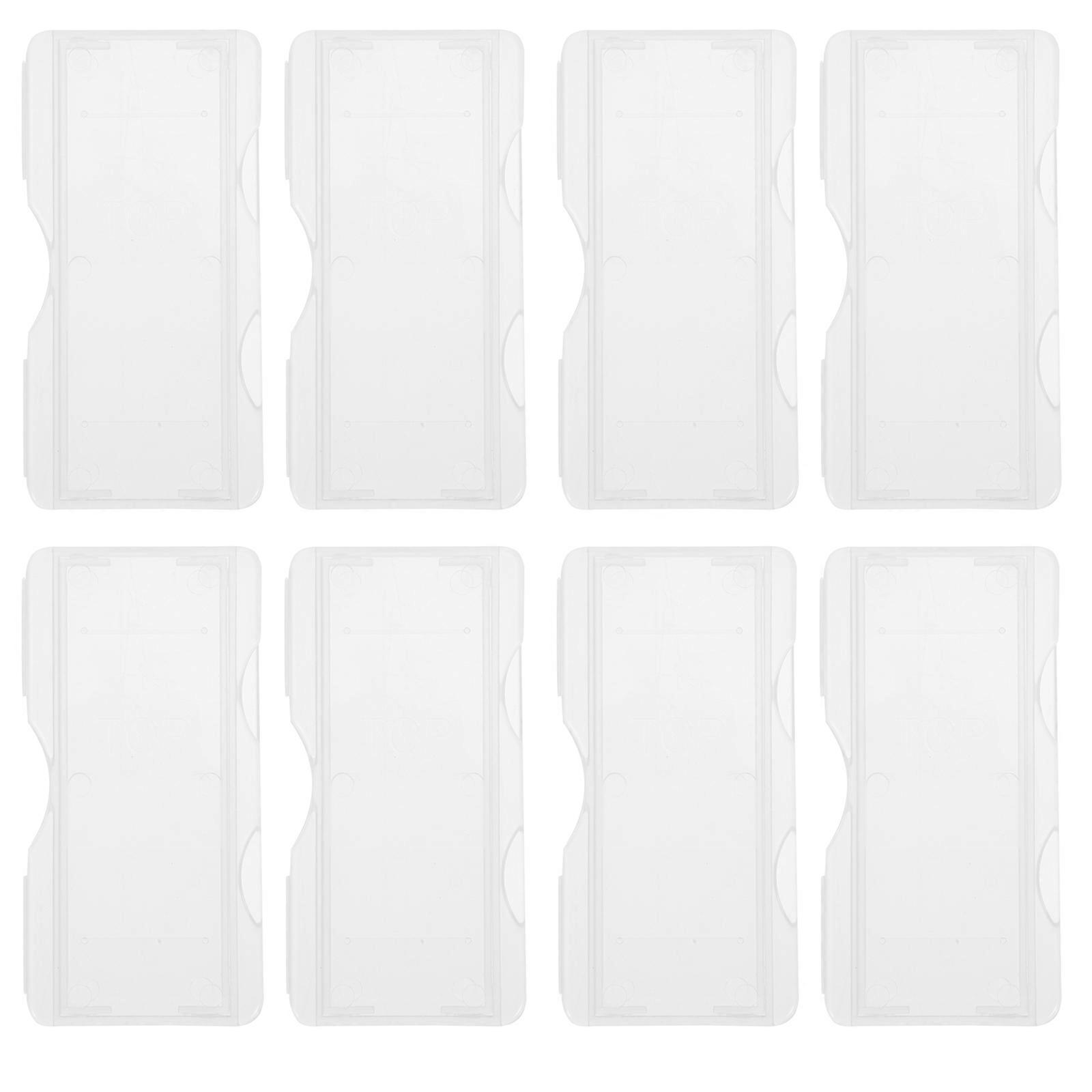 100pcs Plastic Slide Storage Boxes Individual Microscope Slide Holder Boxes for Labs