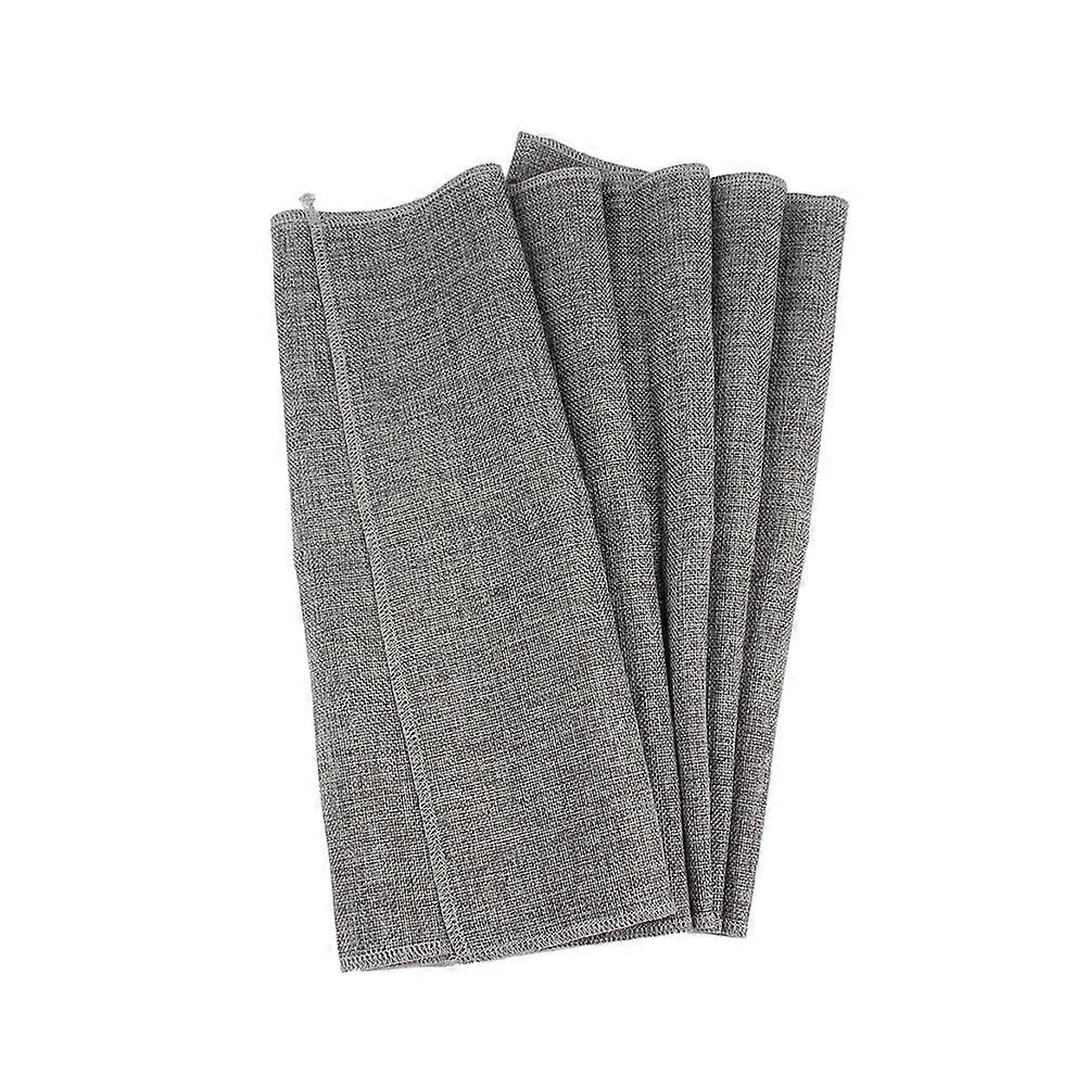 Grey Linen Table Runner for Wedding Table Decor 2Pcs