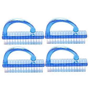 Nail Cleaning Brush Set Soft Bristles Ergonomic Grip for Fingernails and Toenails Pack of 4