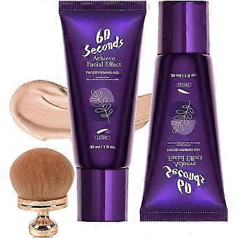 60 Second Tinted Firming Gel - Face & Body Coverage Perfector, Tattoo Cover Up Makeup, Leg Makeup Waterproof No Transfer, All Over Complexion Perfecto