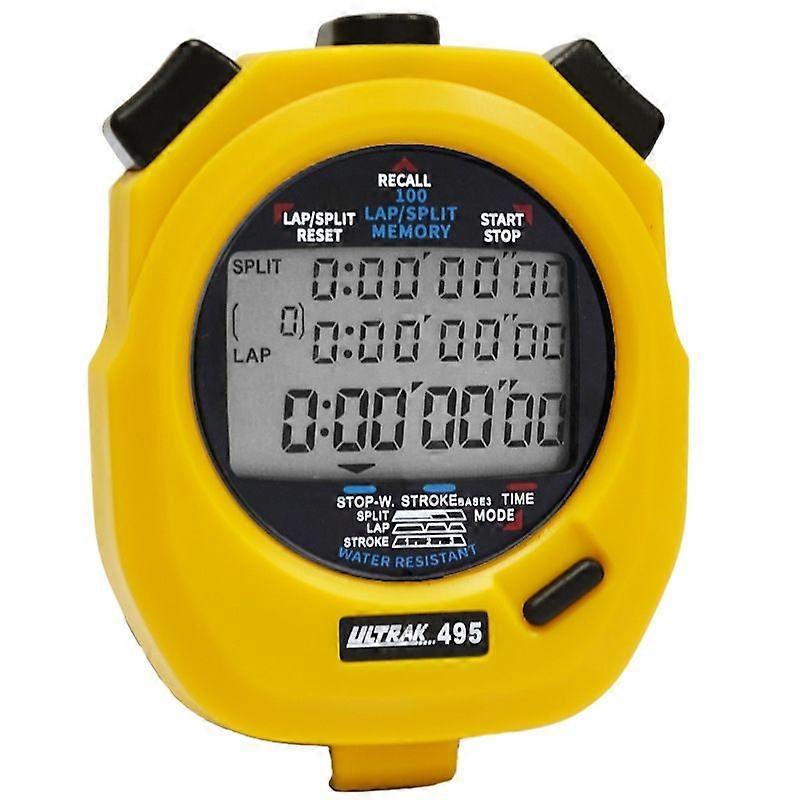 Cronômetro Ultrak 495-100 Dual Split Memory - Amarelo - DF