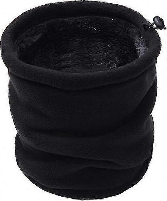 Double-Layer Wool Neck Warmer, Thick and Soft with Elastic Design for Winter Warmth