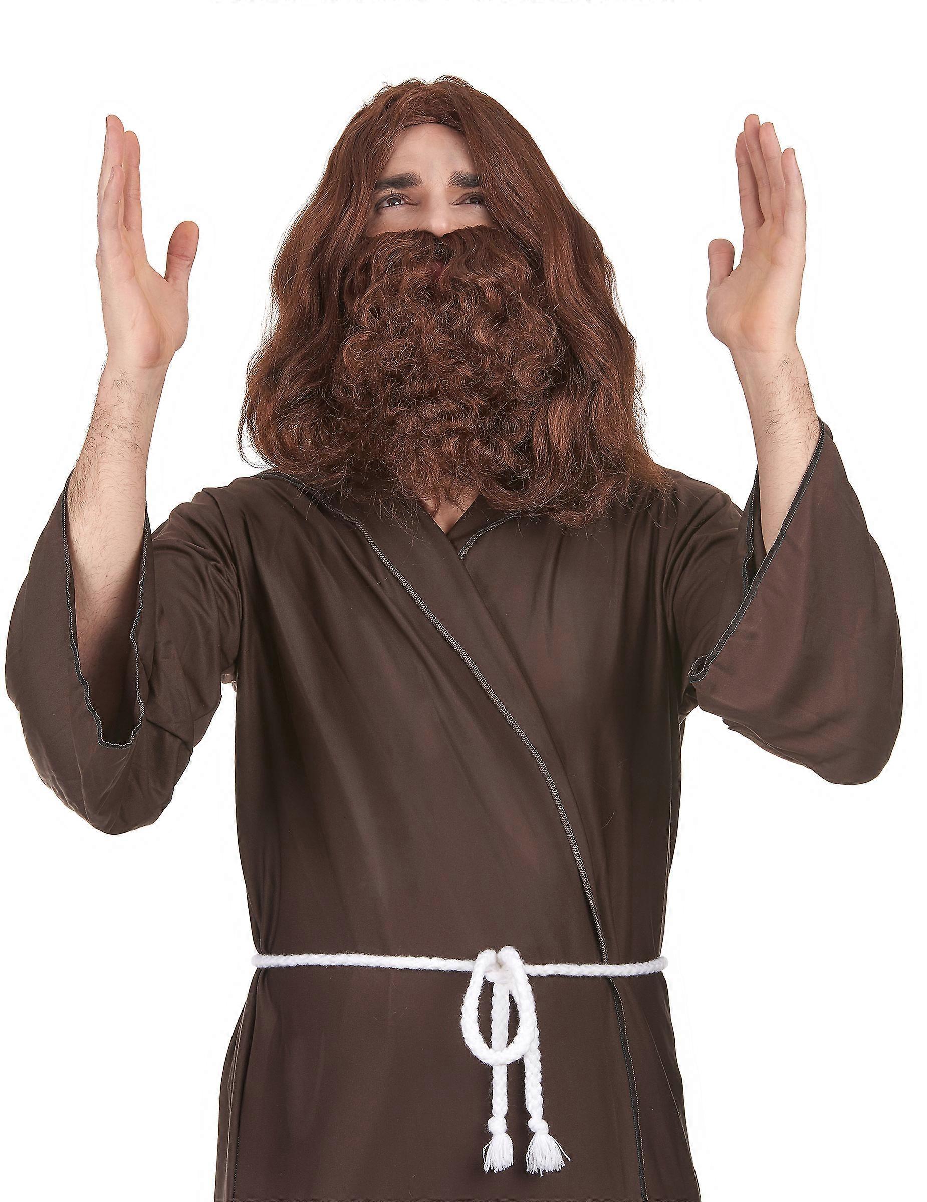Jesus man wig with beard