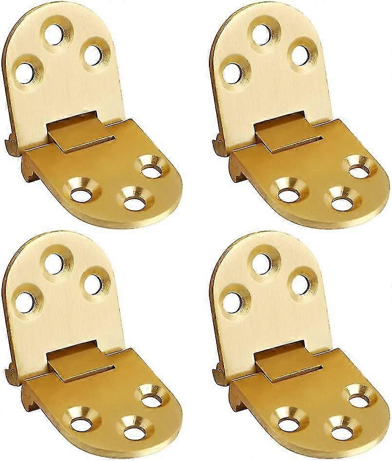 Folding Flip Top Hinge, Solid Brass Brushed Finished