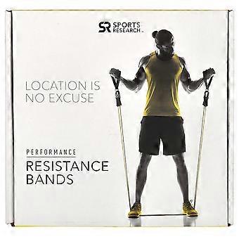 Sports Research, Performance Resistance Bands, 12 Piece Kit