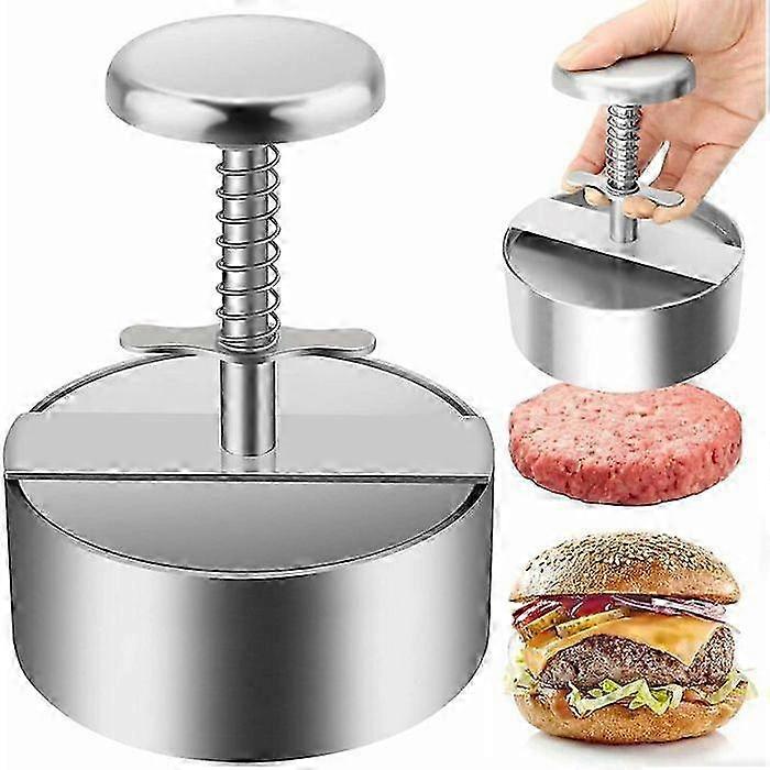 Spring Assisted Stainless Burger Press