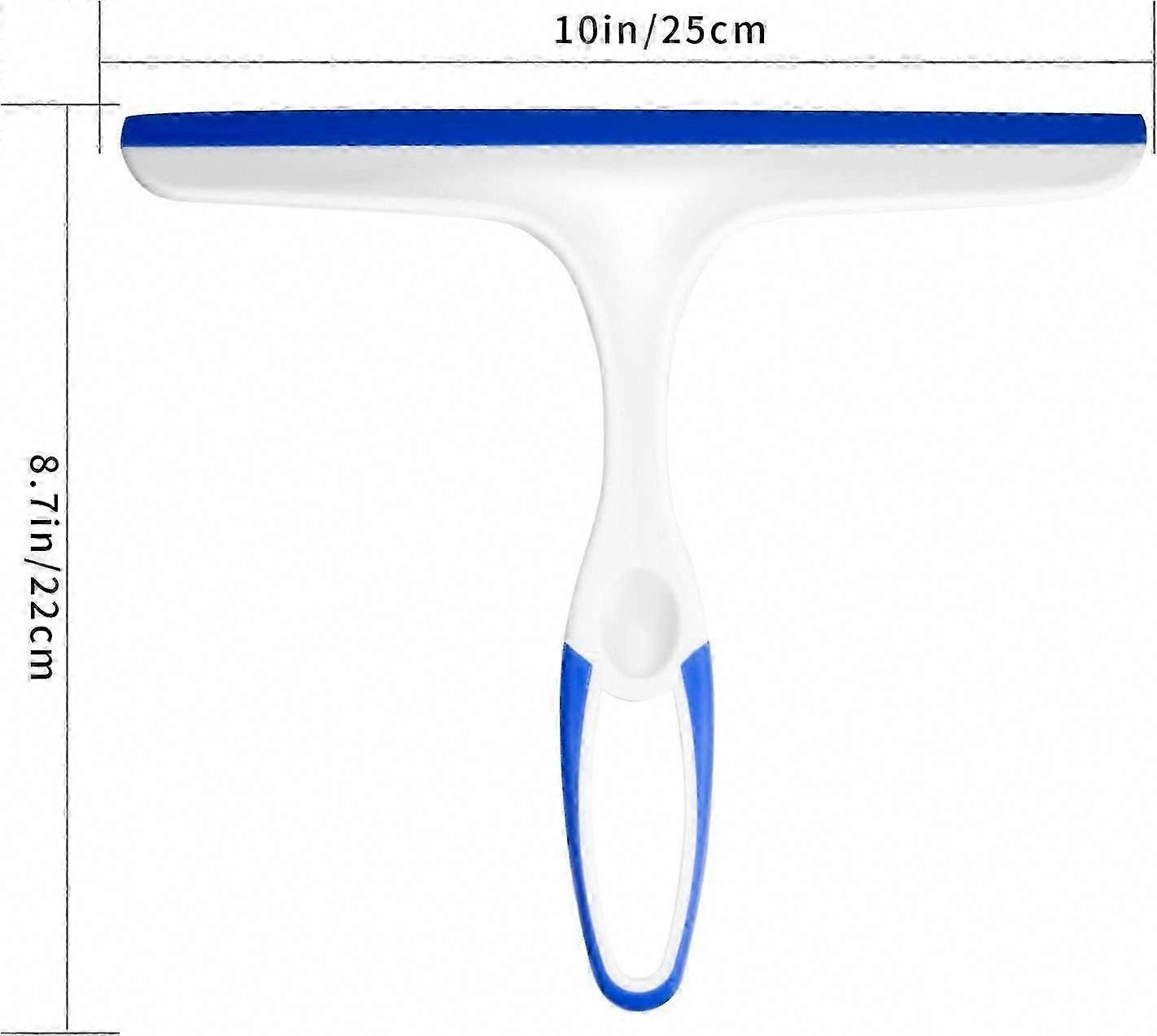 2PCS Multi-Purpose Squeegee for Shower Glass, Window Cleaner & Scraper - Rubber Blade