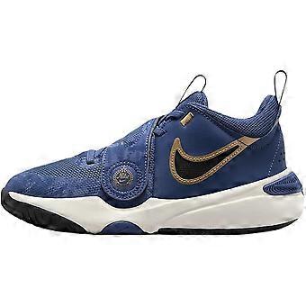 Nike Team Hustle D 11 Mid-Top Basketballschuhe Tiefseeblau Unisex FZ8463-400