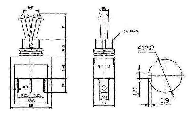 Heavy Duty Waterproof SPST Toggle Switch
