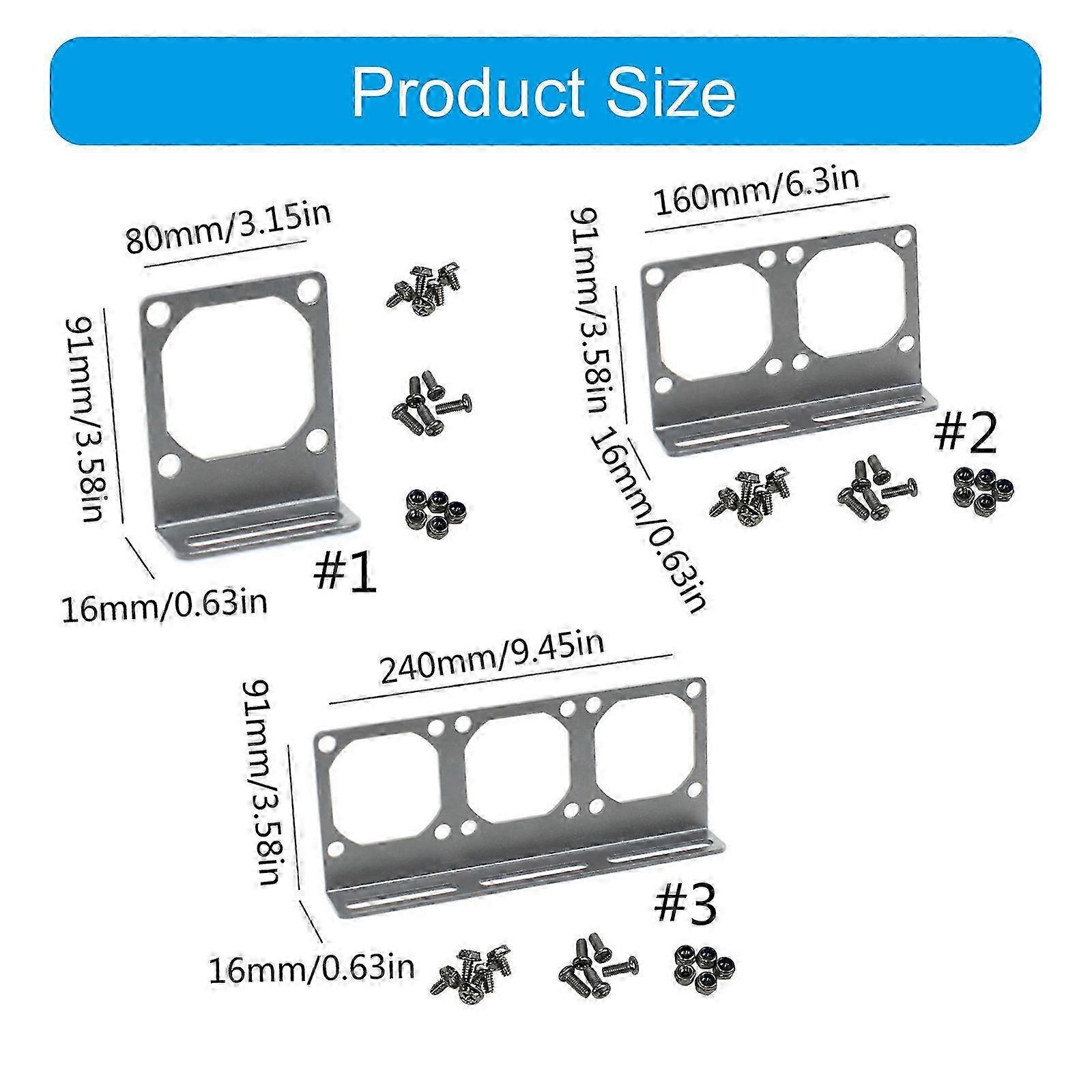 8cm Galvanised Steel Fan Bracket