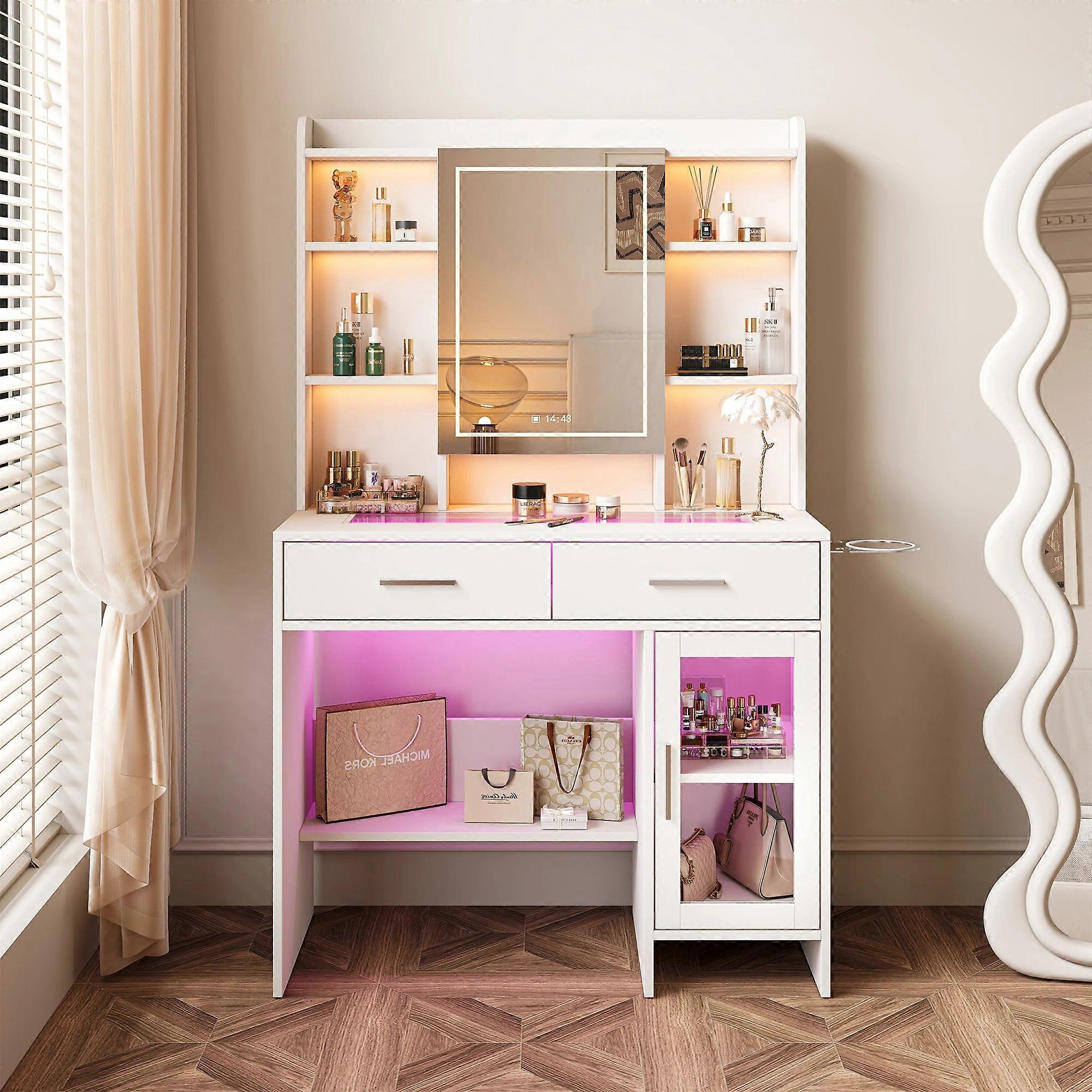 Make-uptafel - Kaptafel - Schminktisch - Dressing table - Witte variant