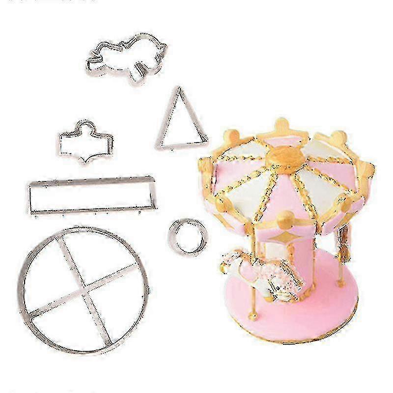 Carousel Cookie Cutter Fondant Cake Decorating Tools Biscuits Cutter Mold