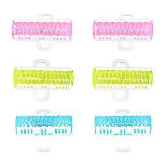 Hair Rollers Large Size for Hair Styling 18Pcs Plastic Curlers Assorted