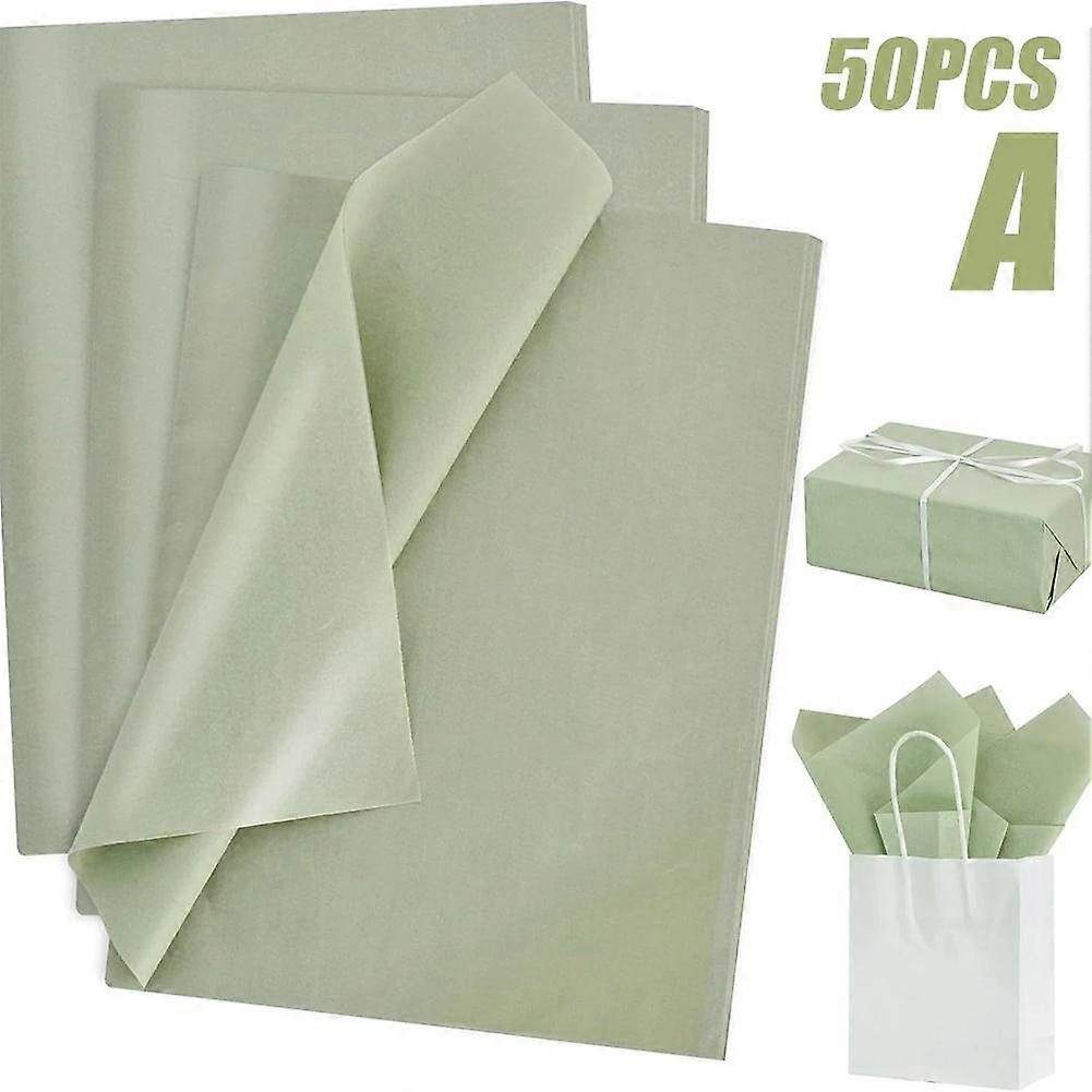 50-Sheet Sage Tissue Paper Pack