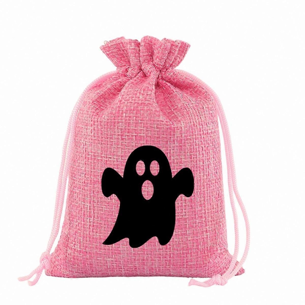 Coordinated Linen Halloween Drawstring Bags