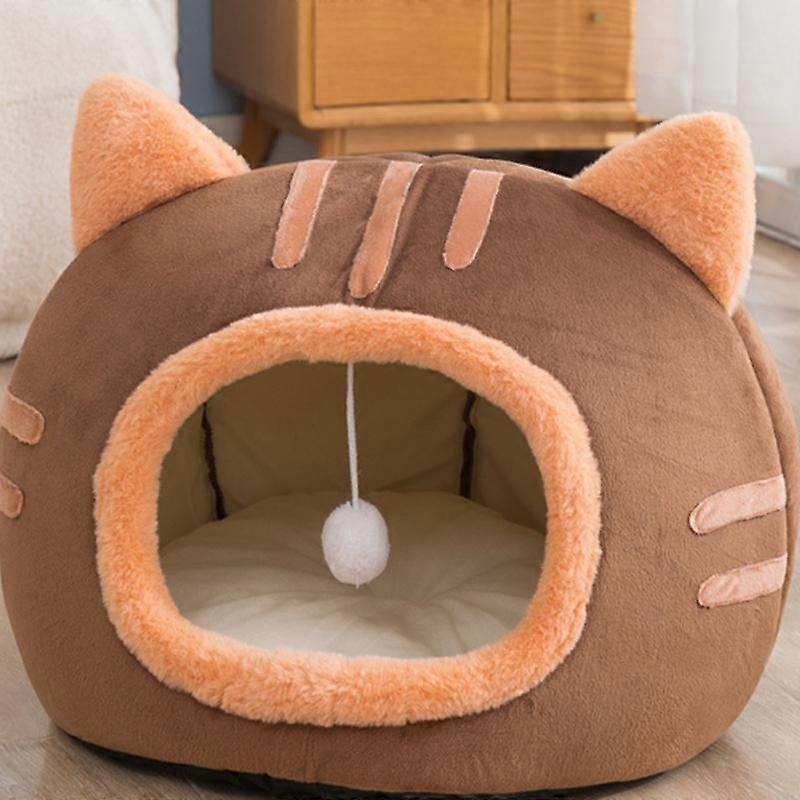 Semi-Enclosed Soft Warm Pet Bed